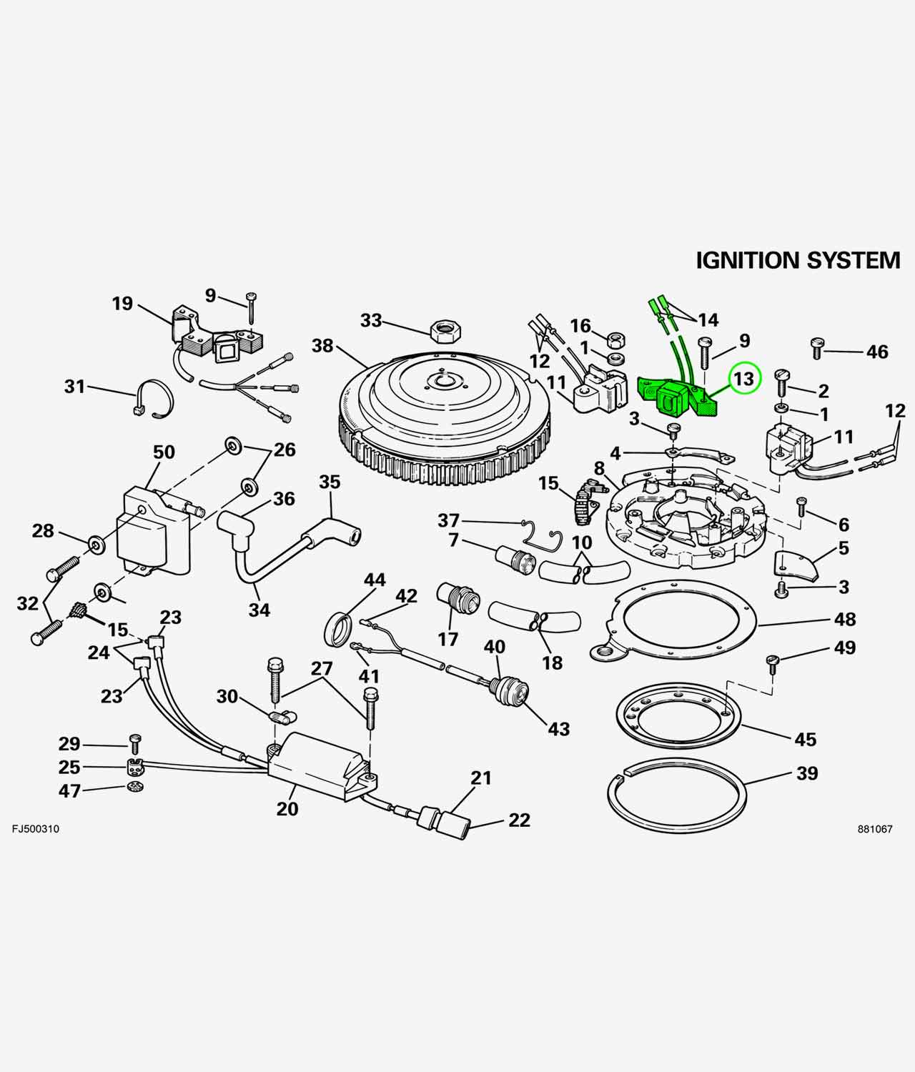 Charge Coil Assembly 581670 - Image 2