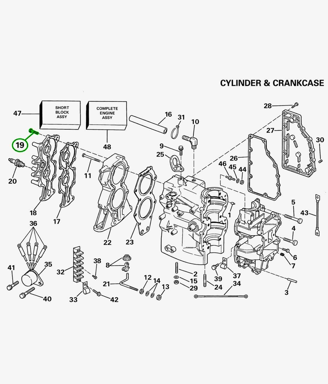 Head Cover Bolt Set 323359 - Image 2